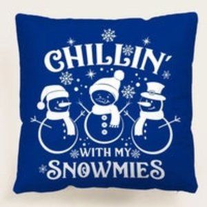 Snowman Christmas Pillow